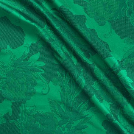 Jacquard mikado flores verde